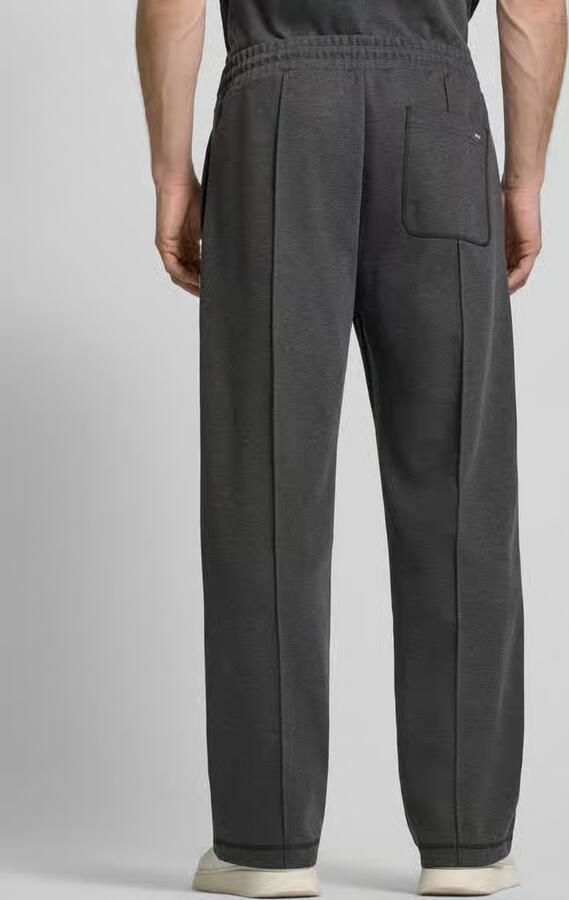 HUGO Regular fit sweatpants van katoenmix model 'DINETO' - Foto 4