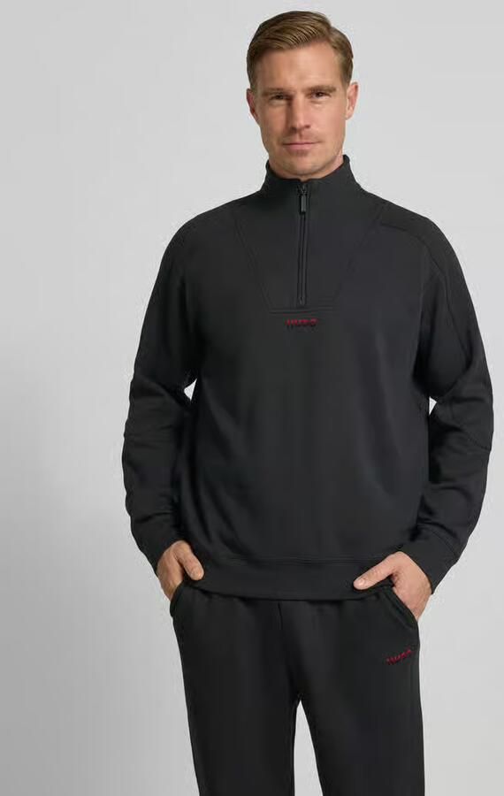 HUGO Regular fit sweatshirt van katoenmix Model 'ATLAS' - Foto 3