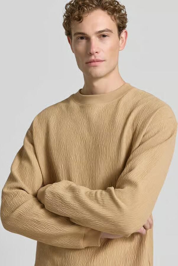 HUGO regular fit sweatshirt van katoenmix model 'DENOLONG'