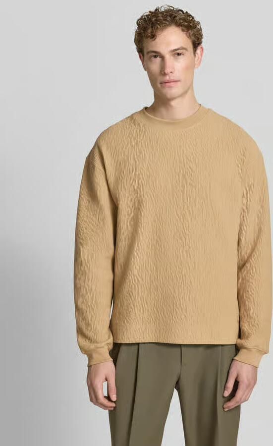 HUGO regular fit sweatshirt van katoenmix model 'DENOLONG' - Foto 3