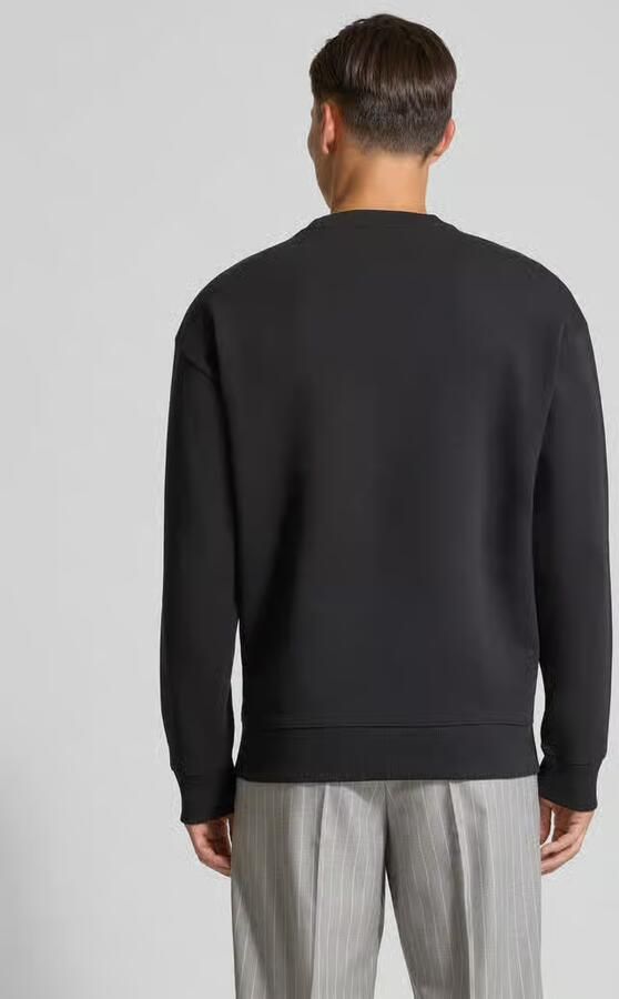 HUGO Relaxed fit sweatshirt van katoenmix model 'DETTIL'