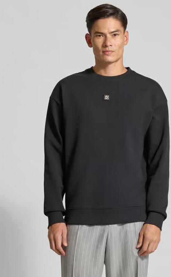 HUGO Relaxed fit sweatshirt van katoenmix model 'DETTIL' - Foto 4