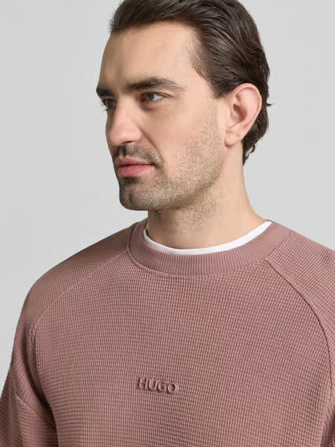 HUGO Regular fit sweatshirt van puur katoen model 'DAFFLYN' - Foto 2