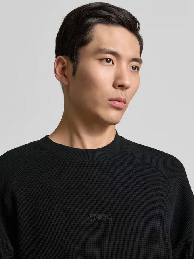 HUGO Regular fit sweatshirt van puur katoen model 'DAFFLYN' - Foto 2