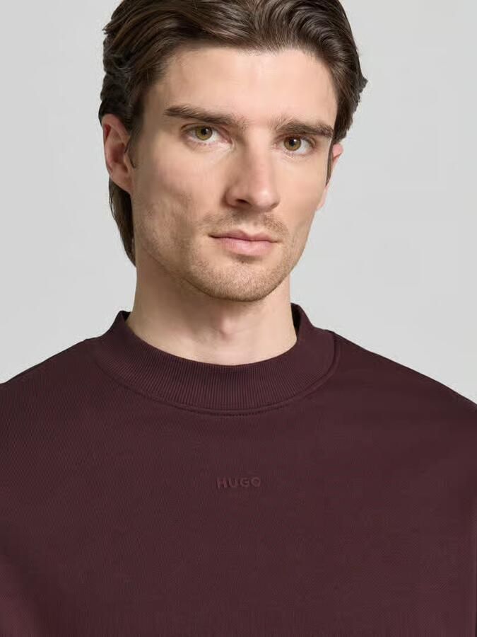 HUGO Regular fit sweatshirt van puur katoen model 'DAPOCREW' - Foto 2