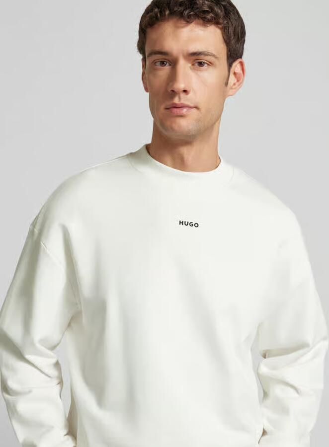 HUGO Regular fit sweatshirt van puur katoen model 'DAPOCREW' - Foto 2