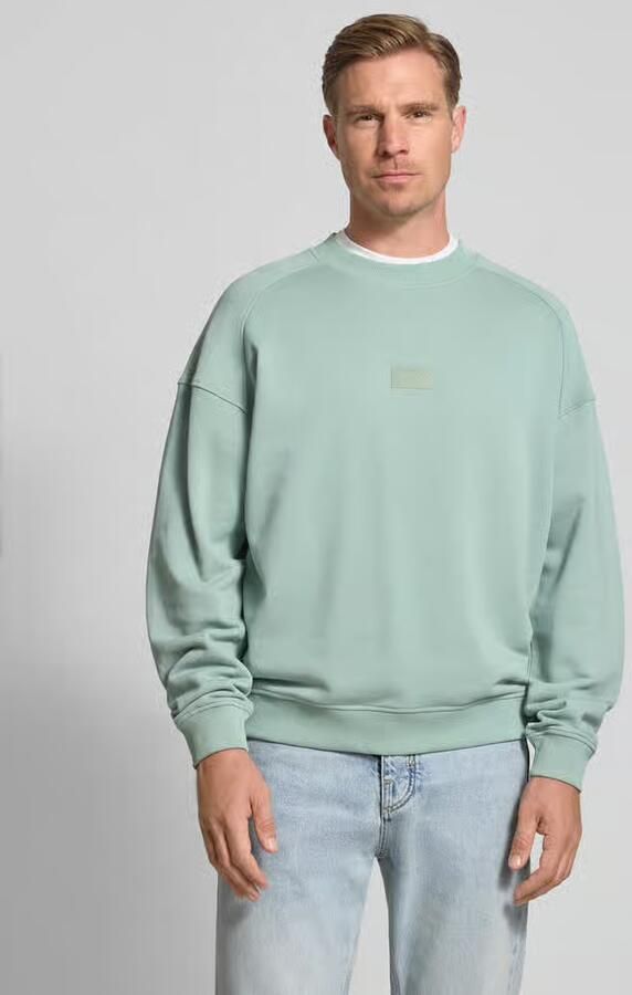 HUGO Regular fit sweatshirt van puur katoen model 'DELASTCREW' - Foto 2