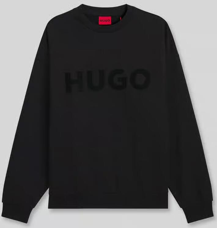 HUGO Regular fit sweatshirt van puur katoen model 'Dinex' - Foto 2
