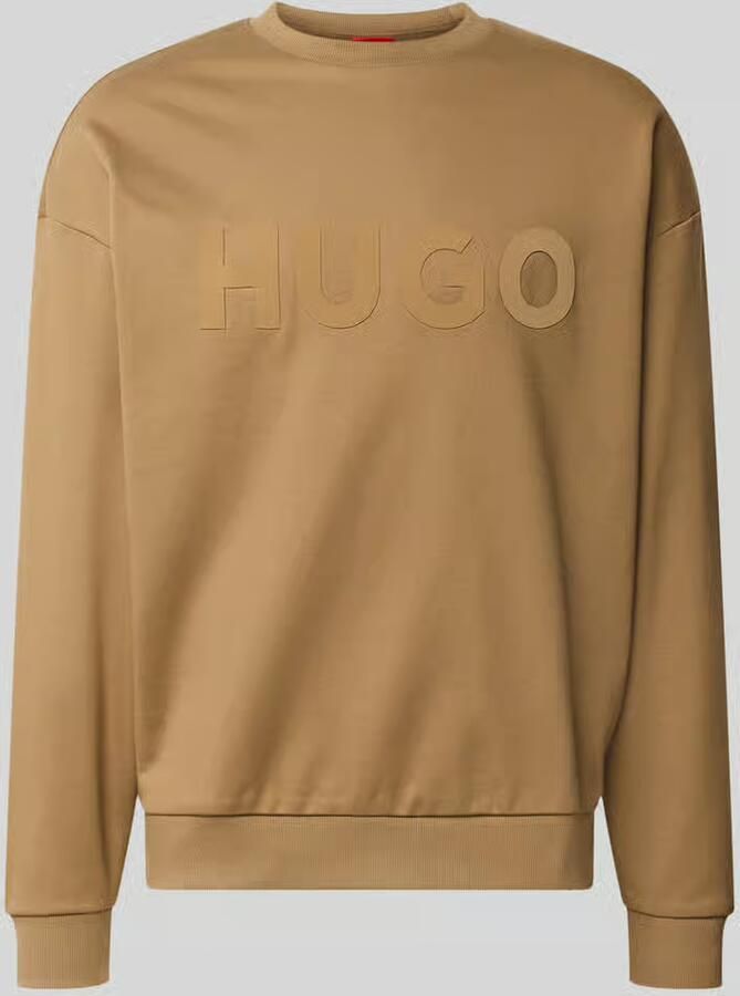 HUGO Regular fit sweatshirt van puur katoen model 'Dinex'