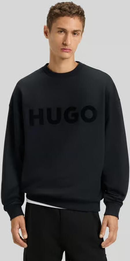 HUGO Regular fit sweatshirt van puur katoen model 'Dinex' - Foto 4