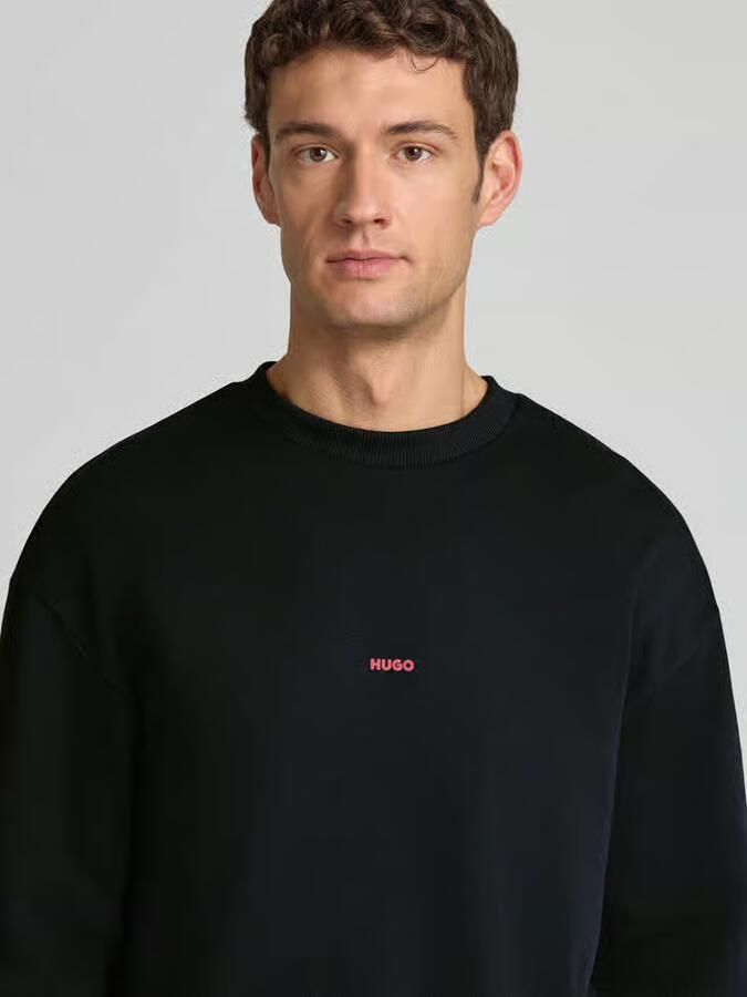 HUGO Regular fit sweatshirt van puur katoen model 'DUBRAXO' - Foto 2