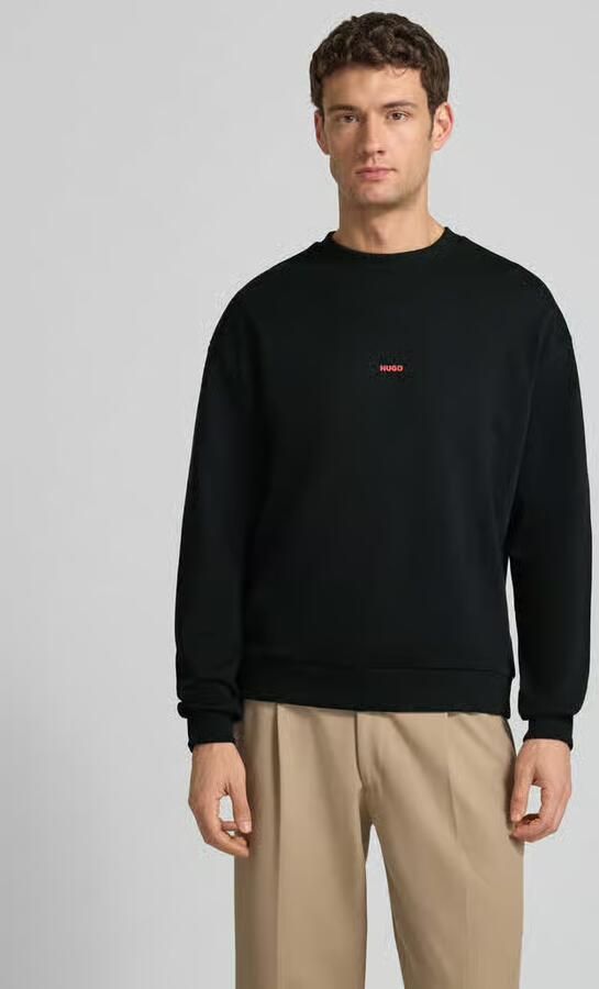 HUGO Regular fit sweatshirt van puur katoen Model 'DUBRAXO' - Foto 3