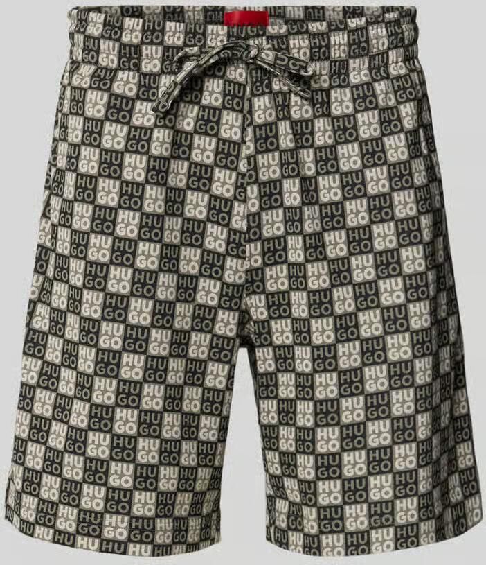 HUGO regular fit sweatshorts met logoprint - Foto 2