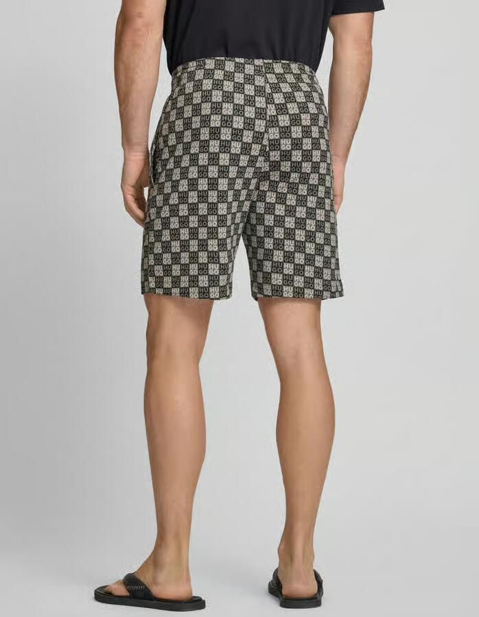 HUGO regular fit sweatshorts met logoprint - Foto 2