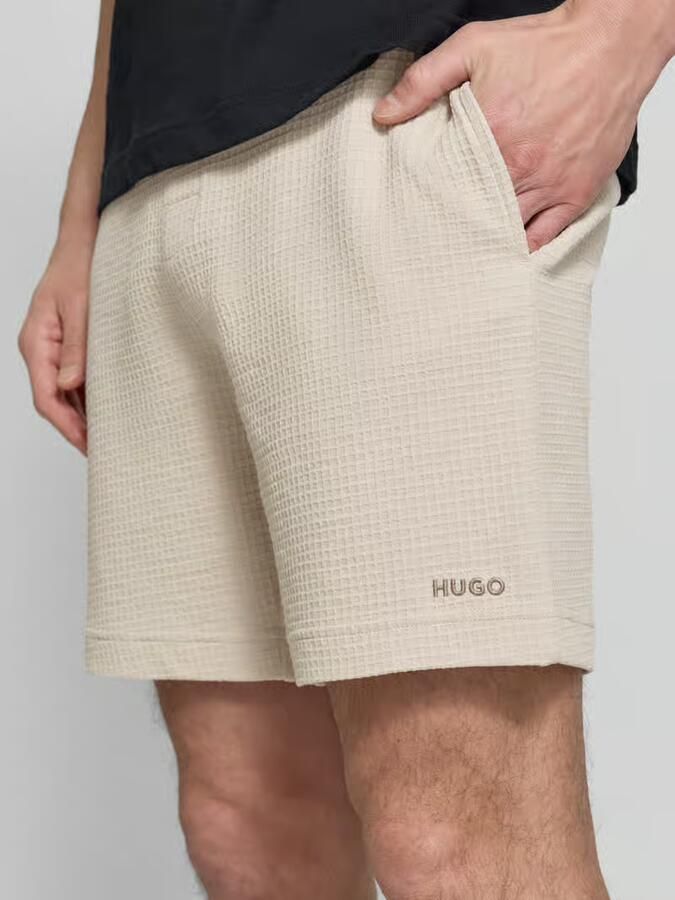 HUGO regular fit sweatshorts van katoenmix model 'AUSTIN'