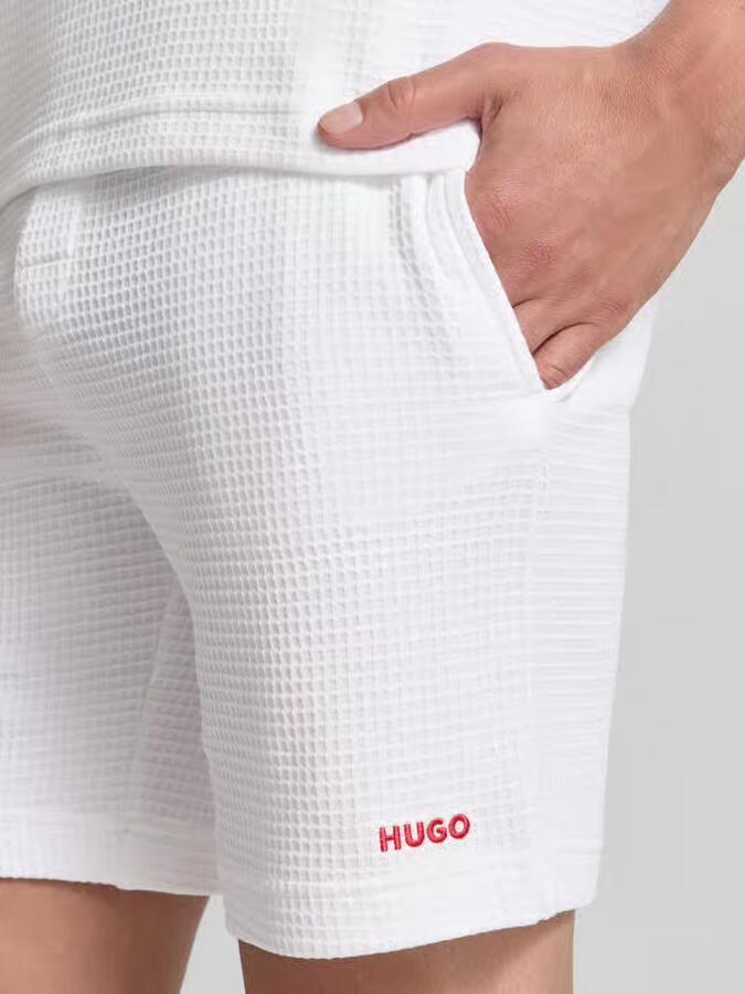 HUGO regular fit sweatshorts van katoenmix model 'AUSTIN'