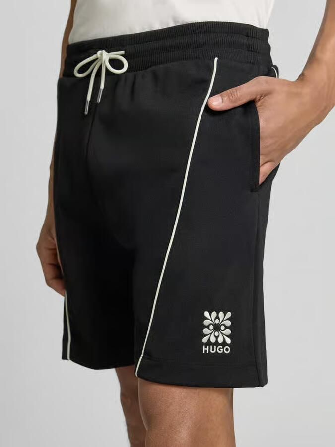 HUGO regular fit sweatshorts van katoenmix model 'DARYNTO'