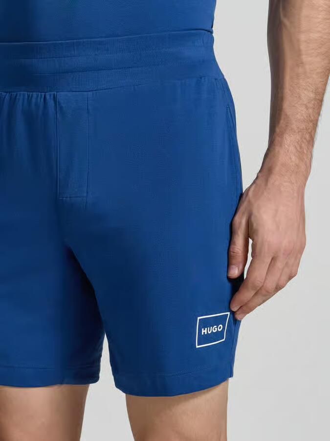 HUGO regular fit sweatshorts van katoenmix model 'LAZE SHORTS CW'
