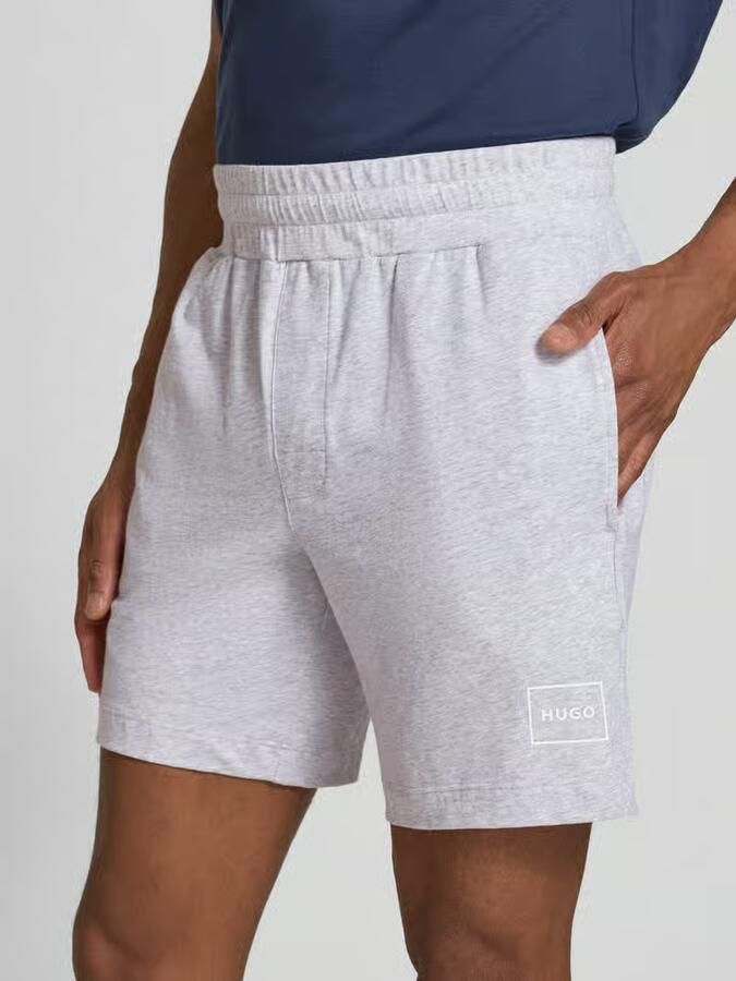 HUGO regular fit sweatshorts van katoenmix model 'LAZE SHORTS CW'