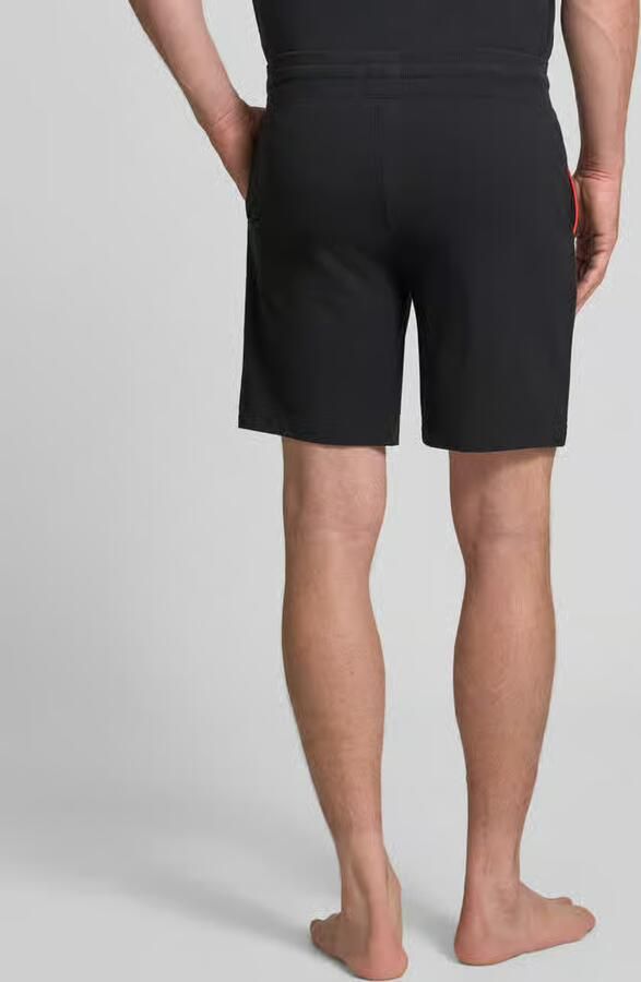 HUGO Regular fit sweatshorts van katoenmix model 'NOAH' - Foto 3