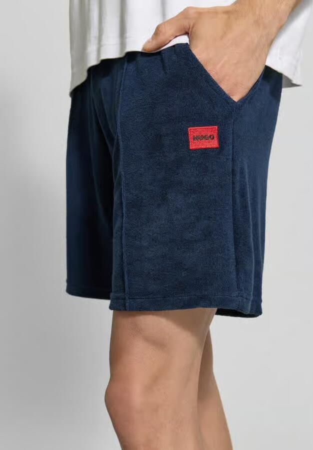 HUGO regular fit sweatshorts van katoenmix model 'TERRANCE'
