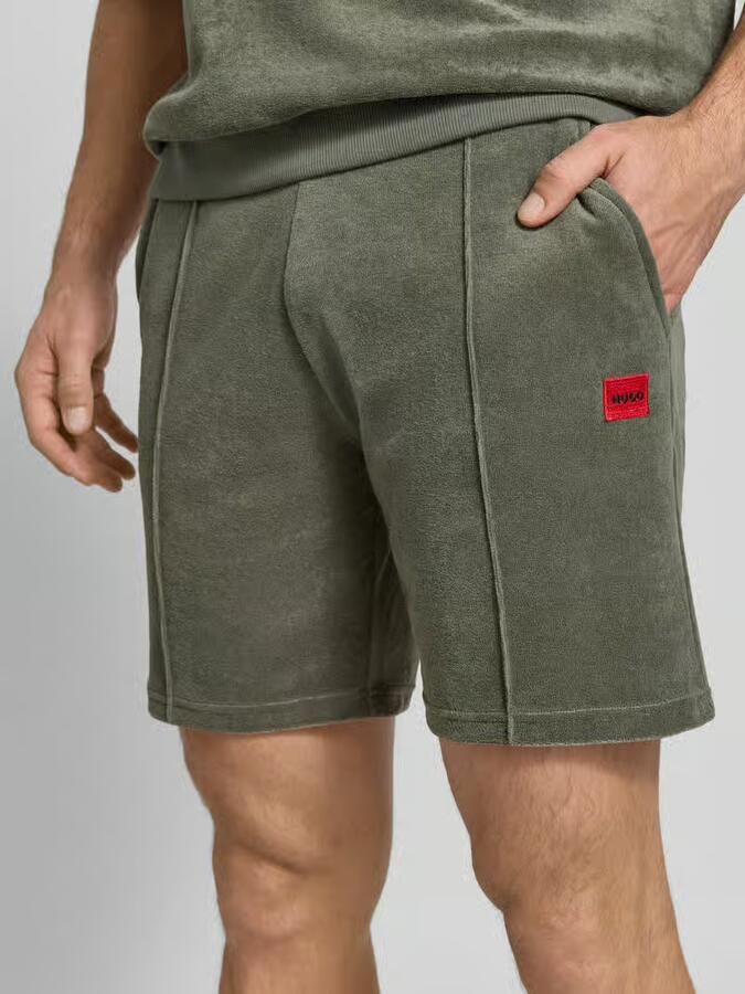 HUGO regular fit sweatshorts van katoenmix model 'TERRANCE'