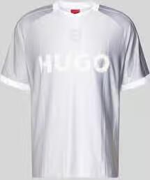 HUGO regular fit T-shirt met labelprint model 'DWILD' - Foto 2