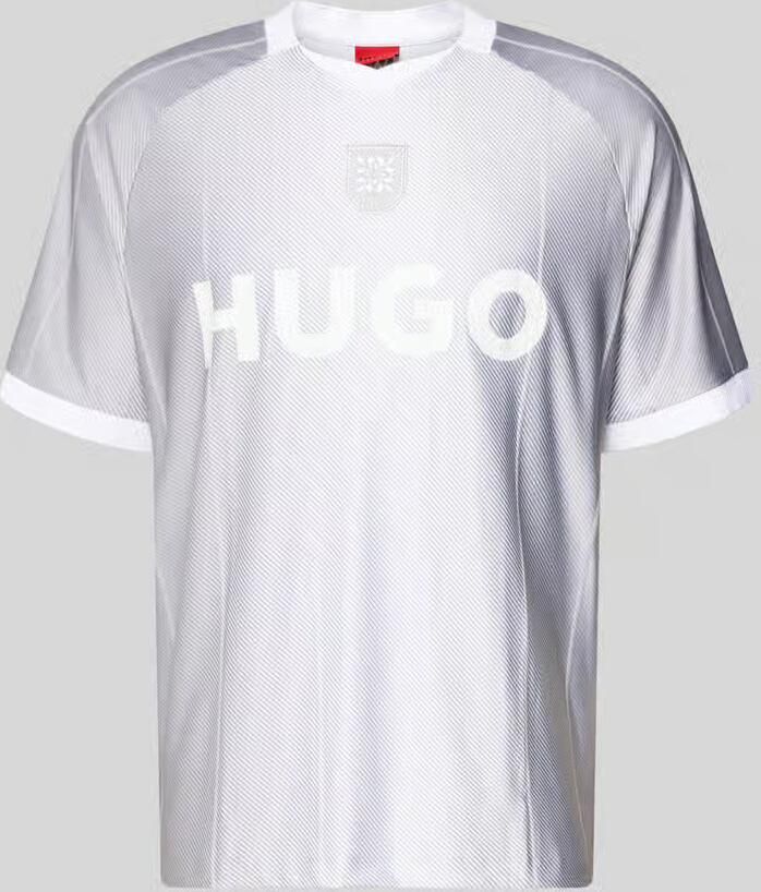 HUGO regular fit T-shirt met labelprint model 'DWILD' - Foto 2