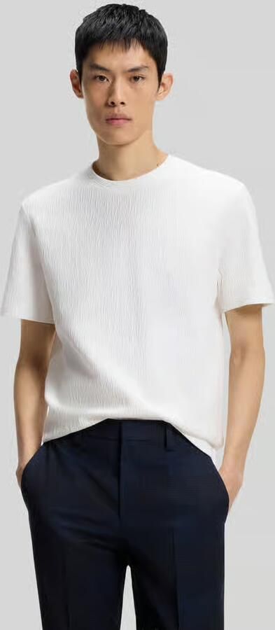 HUGO regular fit T-shirt van katoenmix - Foto 3