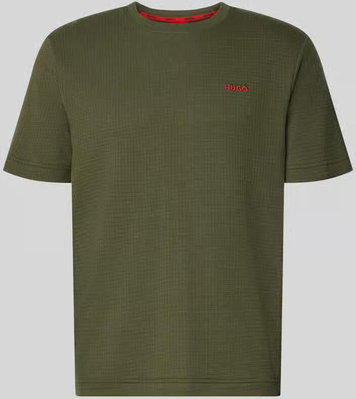 HUGO Regular fit t-shirt van katoenmix