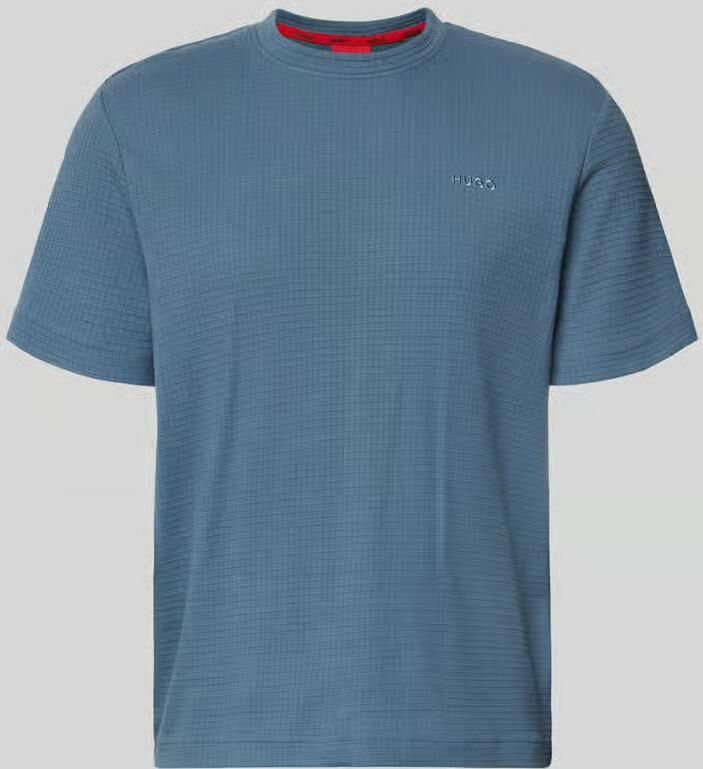 HUGO Regular fit T-shirt van katoenmix model 'AUSTIN'