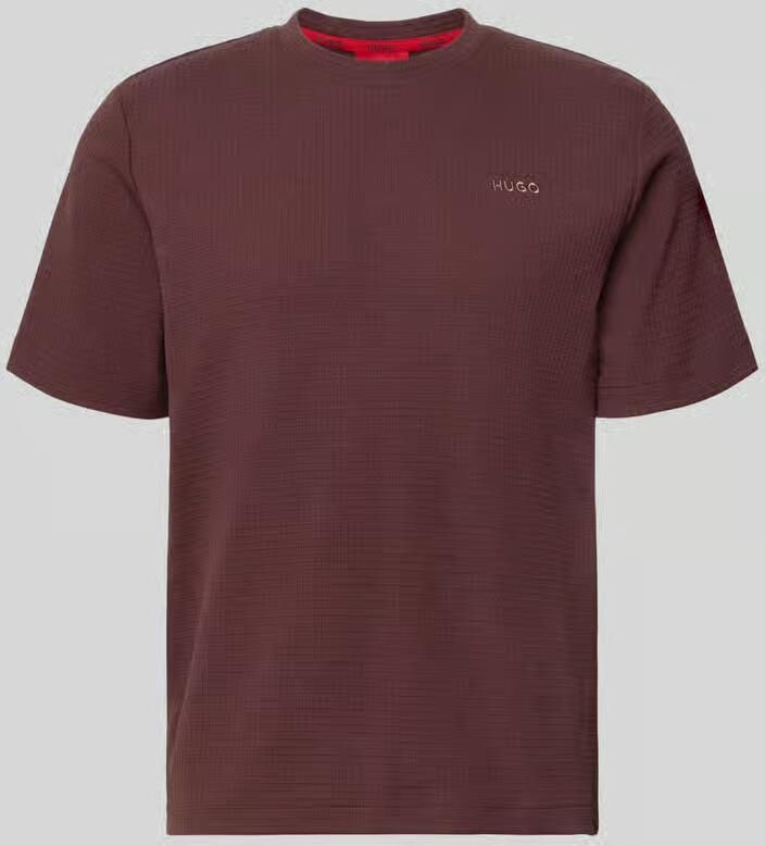 HUGO Regular fit T-shirt van katoenmix model 'AUSTIN'