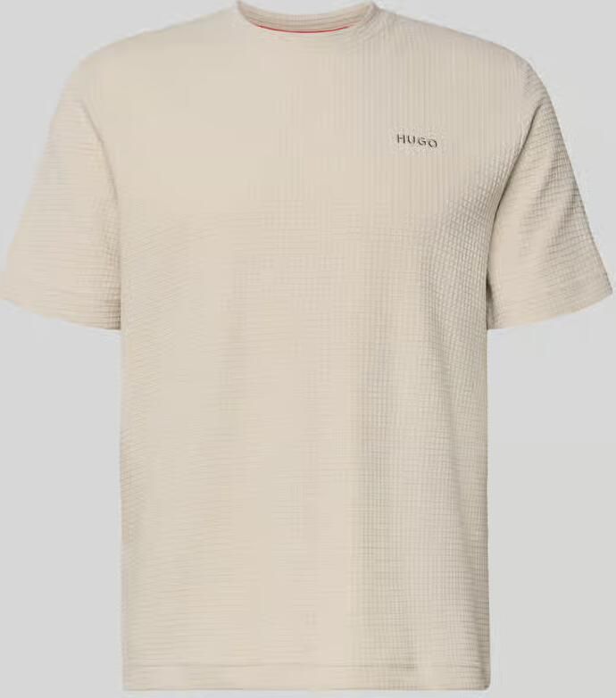 HUGO Regular fit T-shirt van katoenmix model 'AUSTIN' - Foto 2