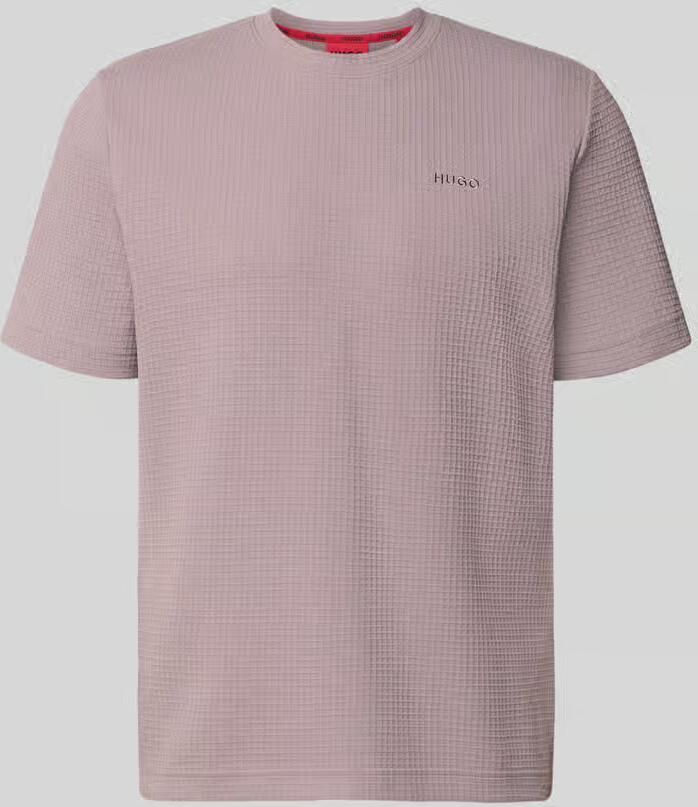HUGO Regular fit T-shirt van katoenmix model 'AUSTIN' - Foto 2