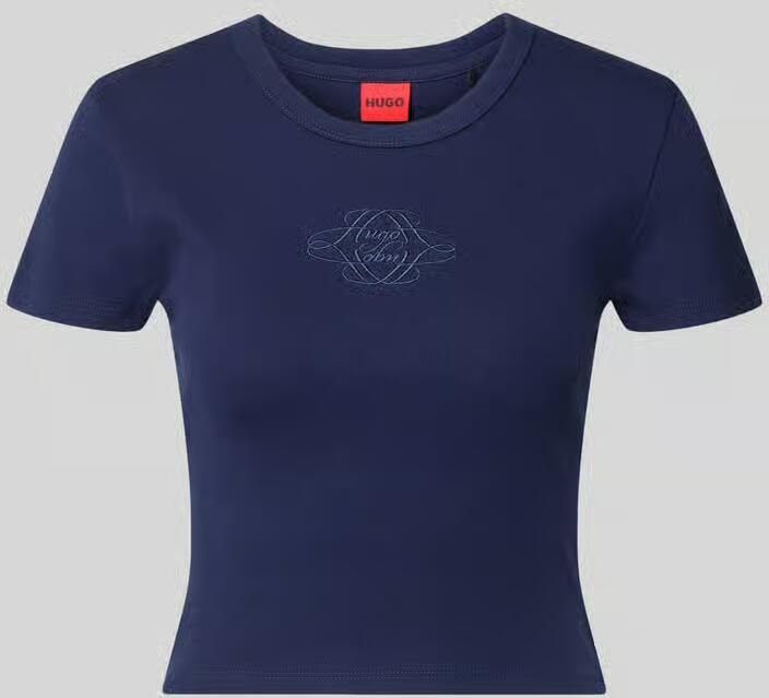 HUGO regular fit T-shirt van katoenmix model 'DELANOR_4' ' - Foto 2