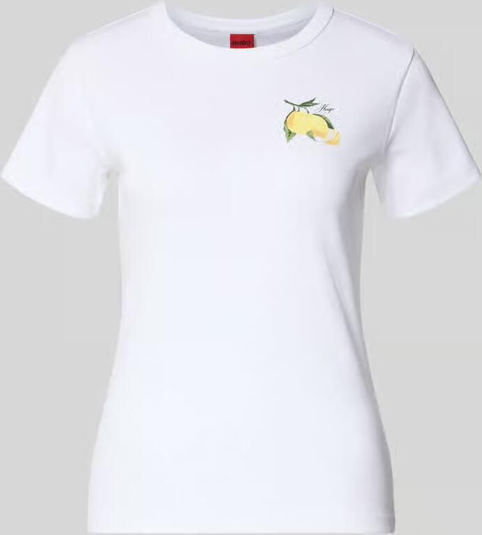 HUGO regular fit T-shirt van katoenmix model 'DELORIS_4' - Foto 2
