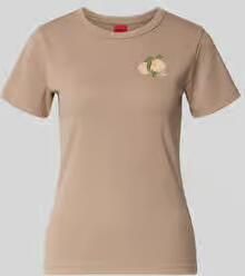 HUGO regular fit T-shirt van katoenmix model 'DELORIS_4'