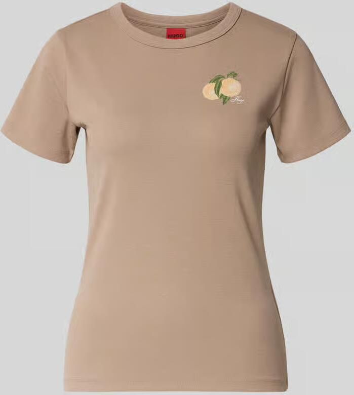 HUGO regular fit T-shirt van katoenmix model 'DELORIS_4' - Foto 2
