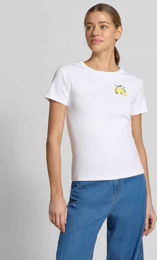 HUGO regular fit T-shirt van katoenmix model 'DELORIS_4' - Foto 4