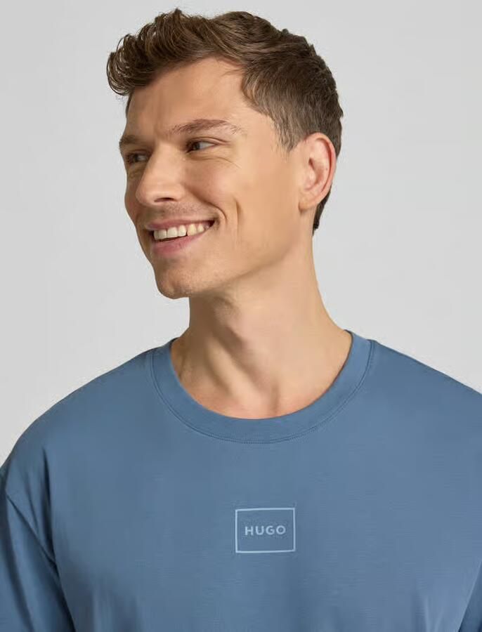 HUGO Regular fit T-shirt van katoenmix model 'LAZE T-SHIRT' - Foto 2
