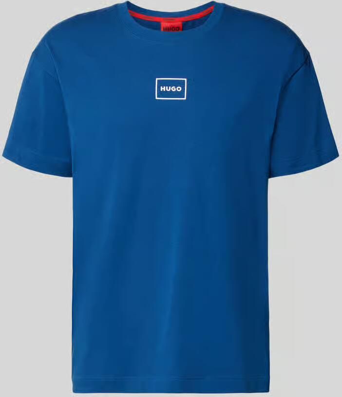HUGO Regular fit T-shirt van mix van katoen Model 'LAZE T-SHIRT' - Foto 2