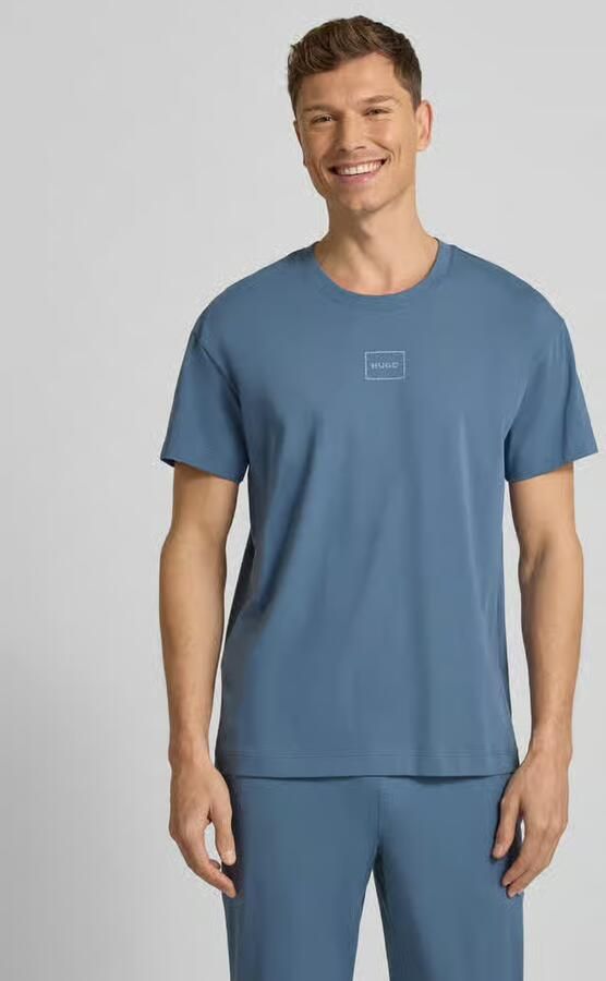 HUGO Regular fit T-shirt van mix van katoen Model 'LAZE T-SHIRT' - Foto 2