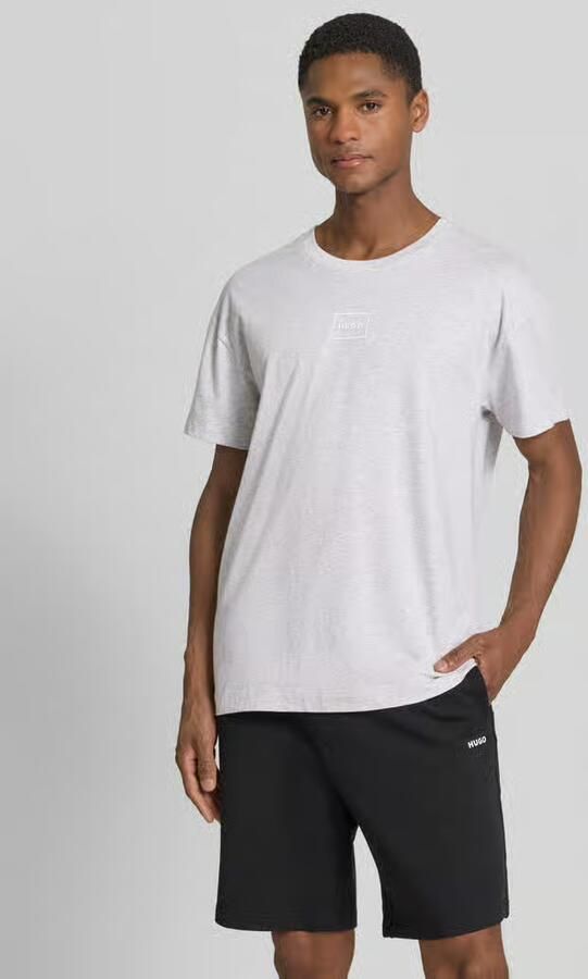 HUGO Regular fit T-shirt van mix van katoen Model 'LAZE T-SHIRT' - Foto 2