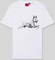 HUGO regular fit T-shirt van puur katoen