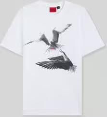 HUGO regular fit T-shirt van puur katoen