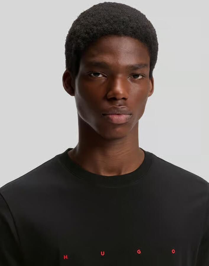 HUGO regular fit T-shirt van puur katoen