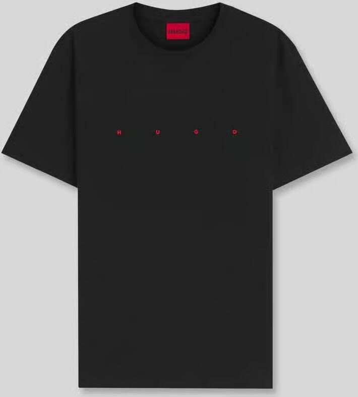 HUGO regular fit T-shirt van puur katoen - Foto 2