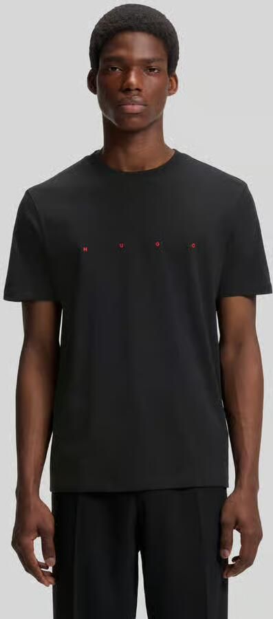 HUGO regular fit T-shirt van puur katoen - Foto 3