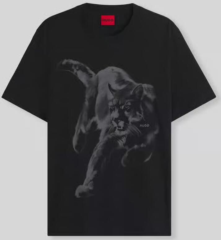 HUGO Regular fit t-shirt van puur katoen model 'Daffilo' - Foto 1