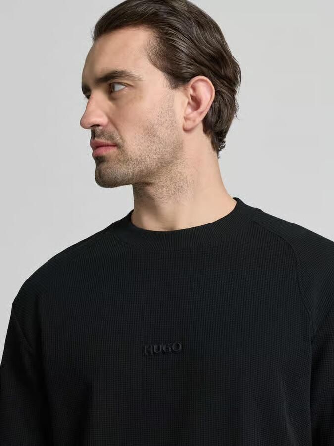 HUGO Regular fit T-shirt van puur katoen model 'DAFFL' - Foto 2